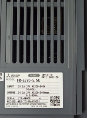 议价三菱变频器FR-E720-5.5K全新原装E700三相220V 5.5KW现货包邮