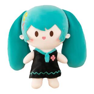 初音未来fufu玩偶蝴蝶结毛绒公仔初音未来哗哩哗哩动漫生日礼物雪