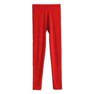 健将本命年秋裤女士加厚双面绒红色保暖裤冬季防寒女款内穿打底裤