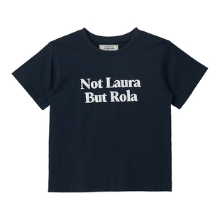 ROLAROLAlogo印花短袖T恤撞色复古百搭韩版修身圆领正肩