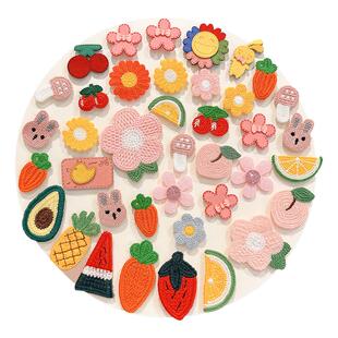 2025新款花朵婴儿胎毛魔术贴婴幼儿可爱碎发帖儿童百搭不伤发发夹