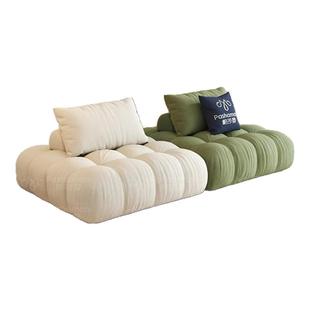 布艺沙发豆腐块法式奶油大小户型创意可移动模块组合沙发