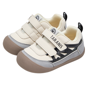 泰兰尼斯秋冬新款学步鞋男童女童包头防踢面包鞋宝宝学步机能鞋