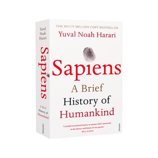 现货 Sapiens: A Brief History of Humankind人类简史 从动物到上帝 英文原版 世界通史以色列历史学家尤瓦尔赫拉利Yuval Harari