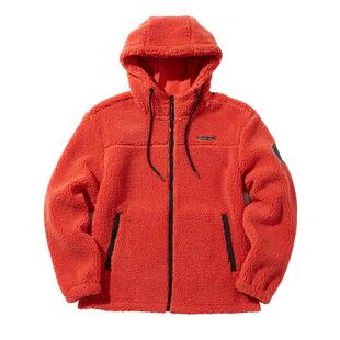 SCALER思凯乐羊羔抓绒衣外套女男摇粒绒上衣秋冬新款防风连帽卫衣