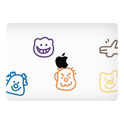 皮质彩绘壳适用于苹果笔记本电脑