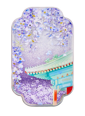 恭王府文创花卉流沙冰箱贴