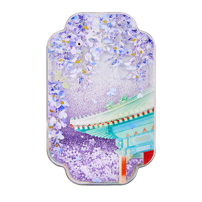 恭王府文创花卉流沙冰箱贴