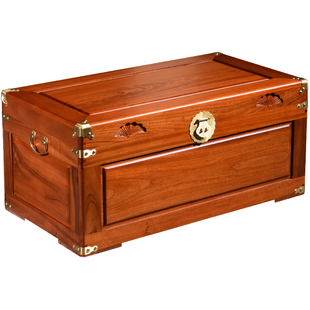 博瑶全香樟木独板整板樟木箱子平板衣箱储物收纳藏字画书画箱加长