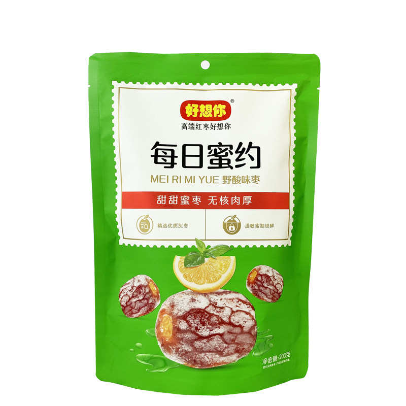 好想你红枣野酸枣200克每日蜜约 野酸味枣玫瑰味枣阿胶味休闲食品