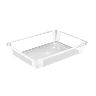 亚克力凉菜盘食品商用长方形托盘塑料方盘熟食卤菜盘子透明展示盘