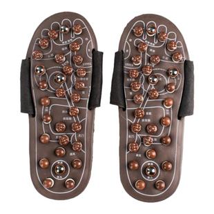 按摩鞋脚底指压鹅卵石足底按摩拖鞋磁疗穴位足疗居家防滑男女家用