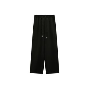 HVIVI 压褶垂感慵懒松弛感裤子女春秋宽松显瘦百搭拖地阔腿裤卫裤