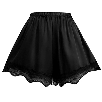 夏季冰丝薄款女睡裤大码家居短裤