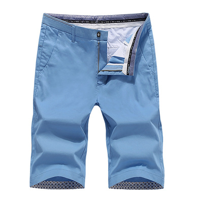 全棉曼尔士五分裤直筒休闲