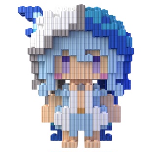 鸣潮衍射积木菲比守岸人今汐赞妮同人高难度拼装小颗粒动漫手办