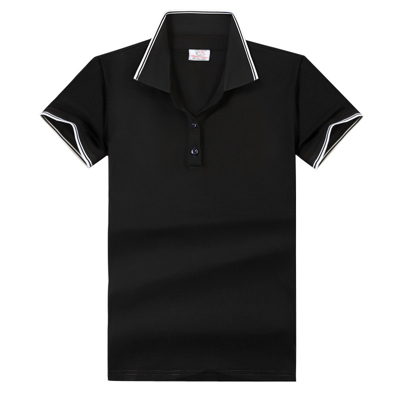 夏季女翻领纯棉运动服t恤短袖大码宽松有领体恤休闲polo衫女上衣