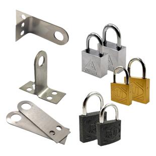 威力挂锁60不锈钢锁扣门鼻子学生抽屉浴池更衣柜门搭扣锁头套装