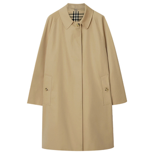 LadyJ-“卡姆登”B家同源高支高密斜纹棉英伦风廓形正统风衣外套