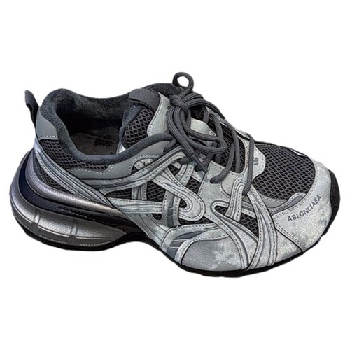 欧洲站2025秋款~潮酷厚底休闲老爹鞋女小众做旧轻便运动慢跑鞋潮