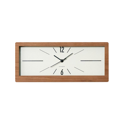 CHAMBRE客厅实木静音长方形挂钟