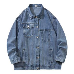 唐狮集团DESSO工装ulzzang牛仔外套男士加绒加厚秋冬季休闲夹克男