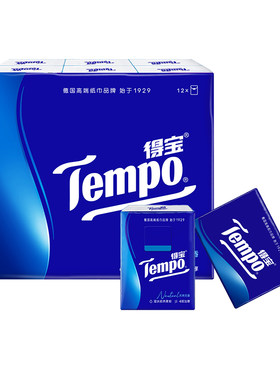 Tempo得宝手帕纸4层加厚12小包纸