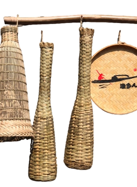 鱼箩渔家民宿农家餐厅背景墙挂饰