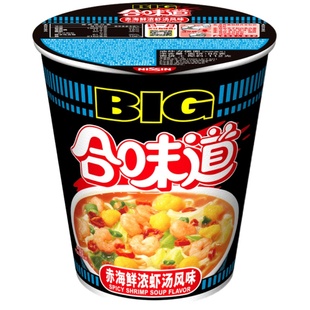 NISSIN/日清方便面大杯合味道赤海鲜浓虾汤风味代餐夜宵
