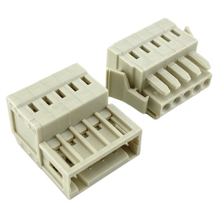 MCS-3.5间距弹簧式多用途连接器插拔式公母对接卡扣固定接线端子