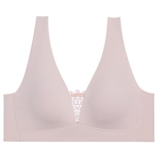 爱慕25春夏自然主义内衣女无钢圈背心式中厚隐孔透气文胸AM17A801