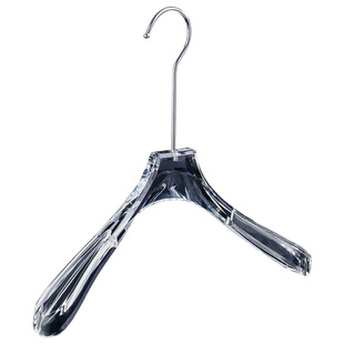 亚克力水晶透明衣架服装店专用衣撑男女装儿童无痕塑料衣裤夹定制