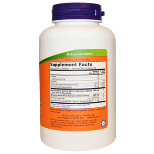 在途美国 Now Foods Prostate Support  前列 保健 锯棕榈 180粒