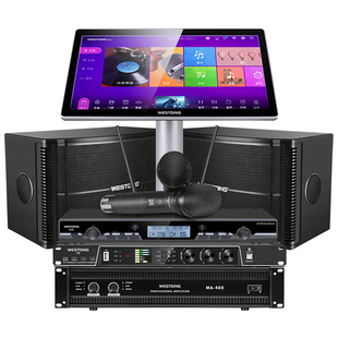 威斯汀168Q7ktv音响套装卡拉ok机家用点歌机家庭K歌12寸音箱全套