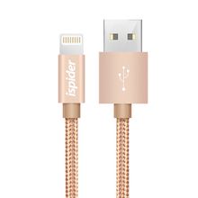 MFI认证 :14.7元包邮 Ispider A2L iPhone 苹果编织数据线 1.2米