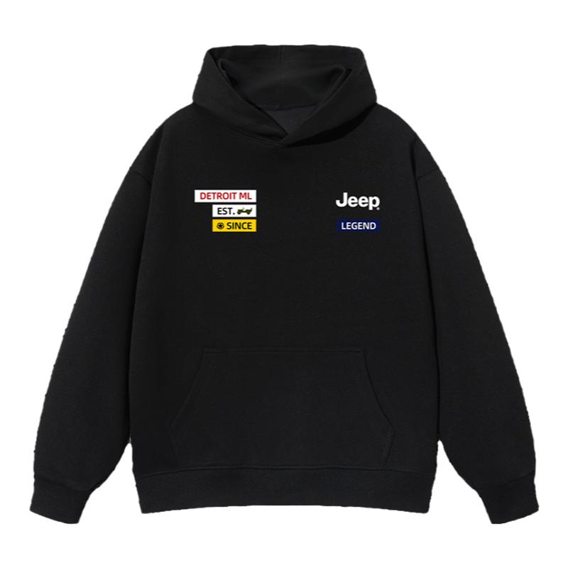 Jeep吉普童装男童连帽加绒卫衣