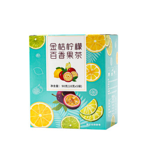 金桔柠檬百香果茶夏季柠檬片网红冷热双泡水果茶满满维C自然果香
