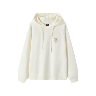 森马梅花系列插肩袖宽松卫衣女