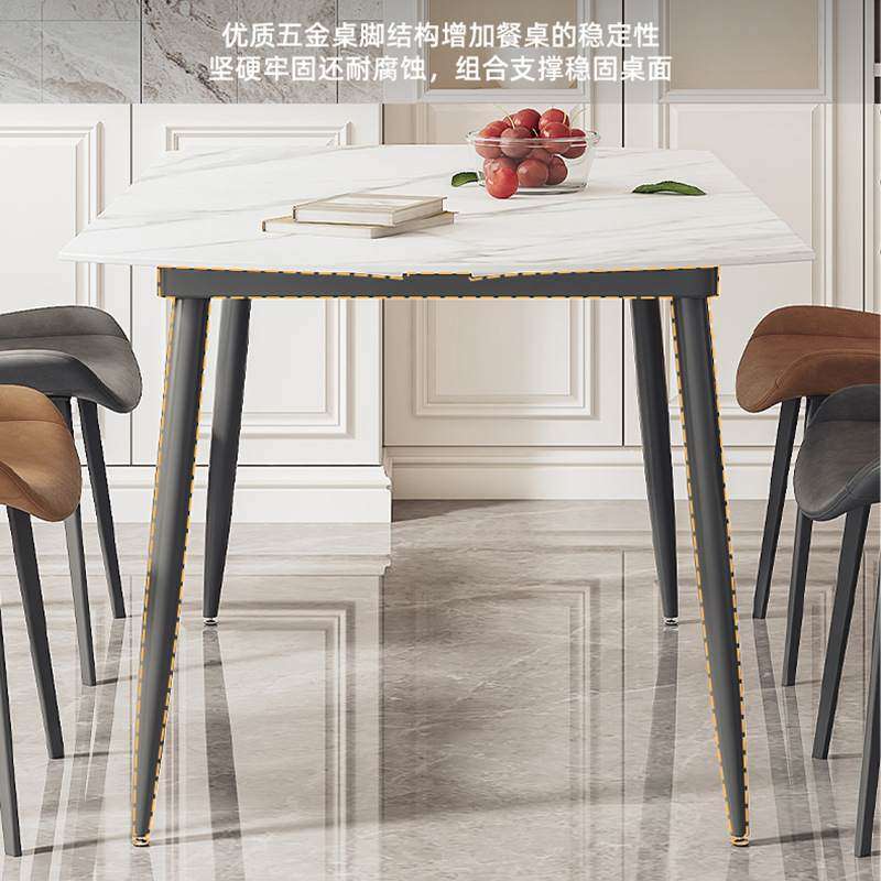 包邮可伸缩北欧岩板圆桌轻奢小户型现代简约折叠两用可变餐桌椅,住宅家具,岩板餐桌,淘宝优惠券,粉丝福利购,淘宝优惠卷