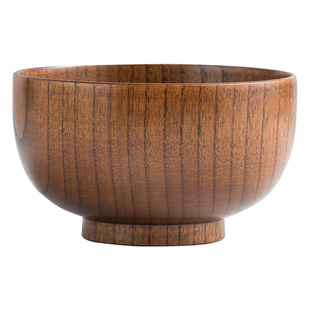 碗个人专用饭碗日式汤碗酸枣木碗食品级家用木质餐具大号木头面碗