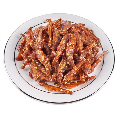北海特产香辣银鱼仔甜辣蜜汁小鱼干下饭下酒菜休闲解馋海味零食