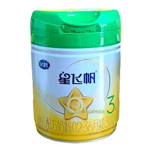 飞鹤星飞帆有机3段720g罐装285克中桶幼儿奶粉绿盖有机三段1-3岁