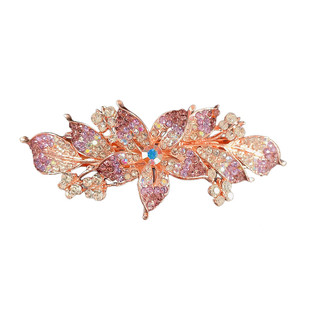 合金欧美优雅大气马尾夹后脑勺弹簧扣发夹头饰横夹喜妈妈女友礼物