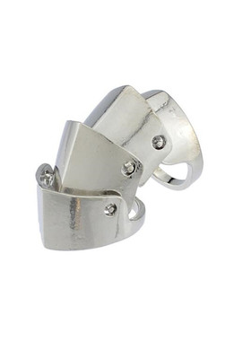 朋克风关节戒指金属质感铠甲指环