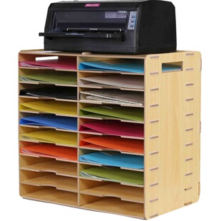 文件收纳架整理神器置物架文件架资料架多层a4档案袋桌面大容量木质档案分类办公收纳用品资料架子文件夹架
