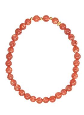 【收藏级】7A+加拿大老矿料闪光金太阳18K金轻奢水晶手链手串送礼