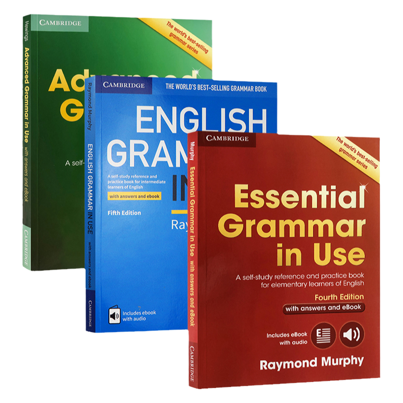 原版进口剑桥英语语法大全english essential grammar in use3册套装剑桥雅思国际学校小学初中高中手册自学教材书籍