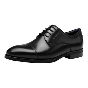 意大利诺贝达男鞋男士商务正装皮鞋男真皮三接头德比鞋青年婚鞋子
