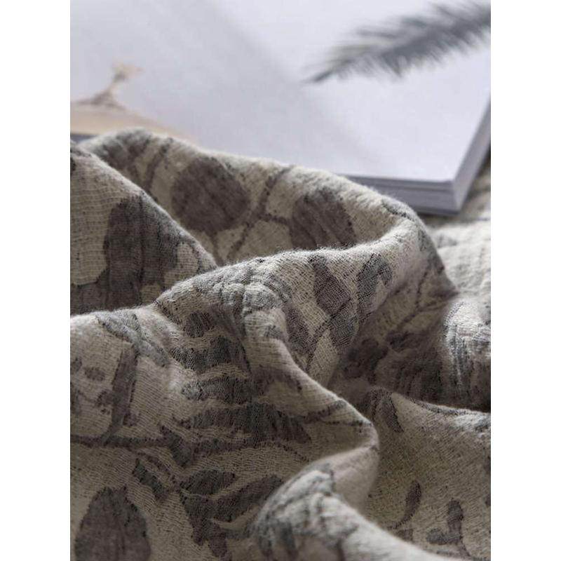 A类全棉双层纱布色织提花枕套60支纯棉单人枕头套一对装48x74cm