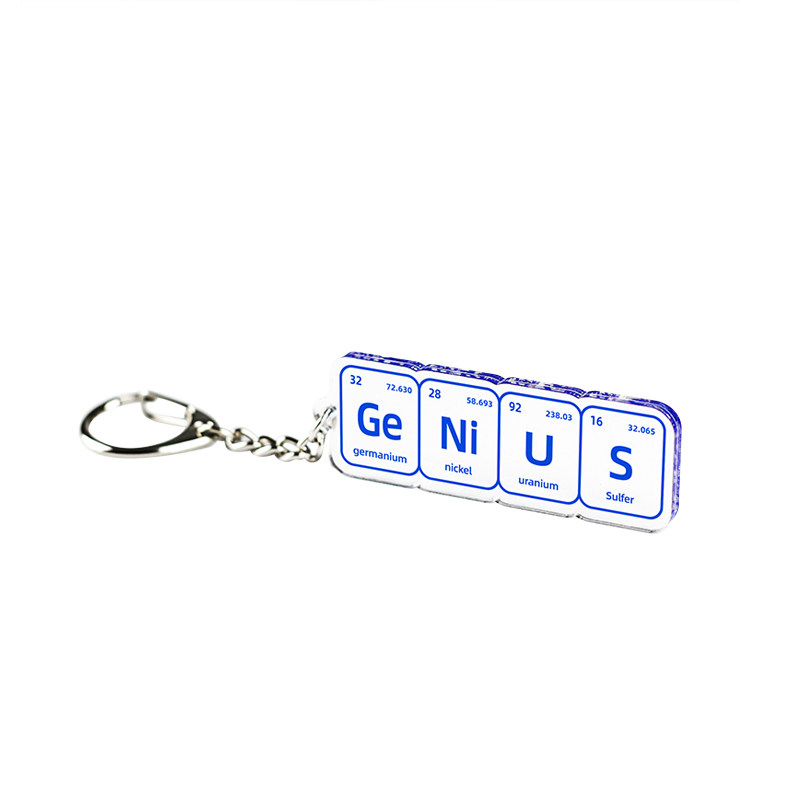 Genius天才亚克力化学元素钥匙链